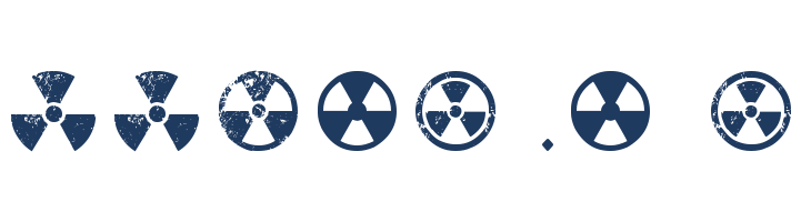 RADIATION font — Lorem ipsum body text preview